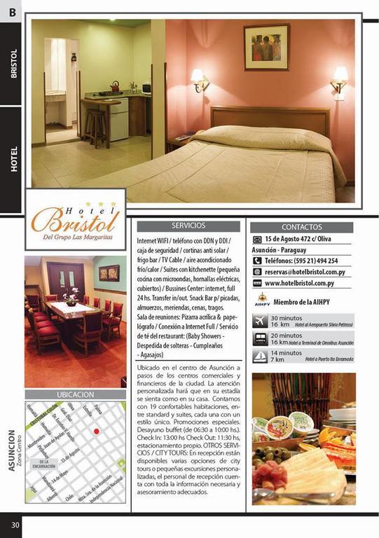 Hotel Bristol 亚松森 外观 照片